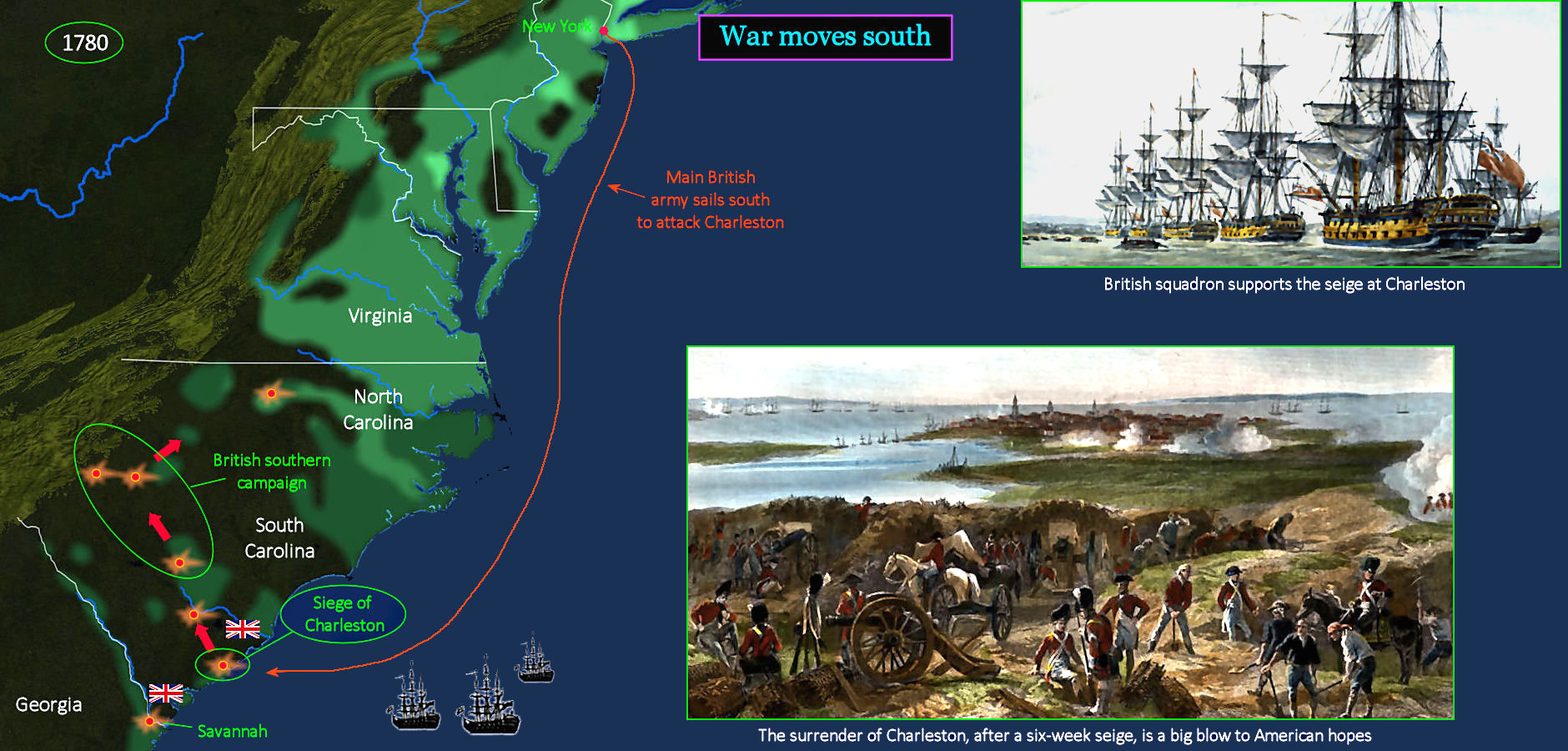 British Siege of Charleston, 1780
